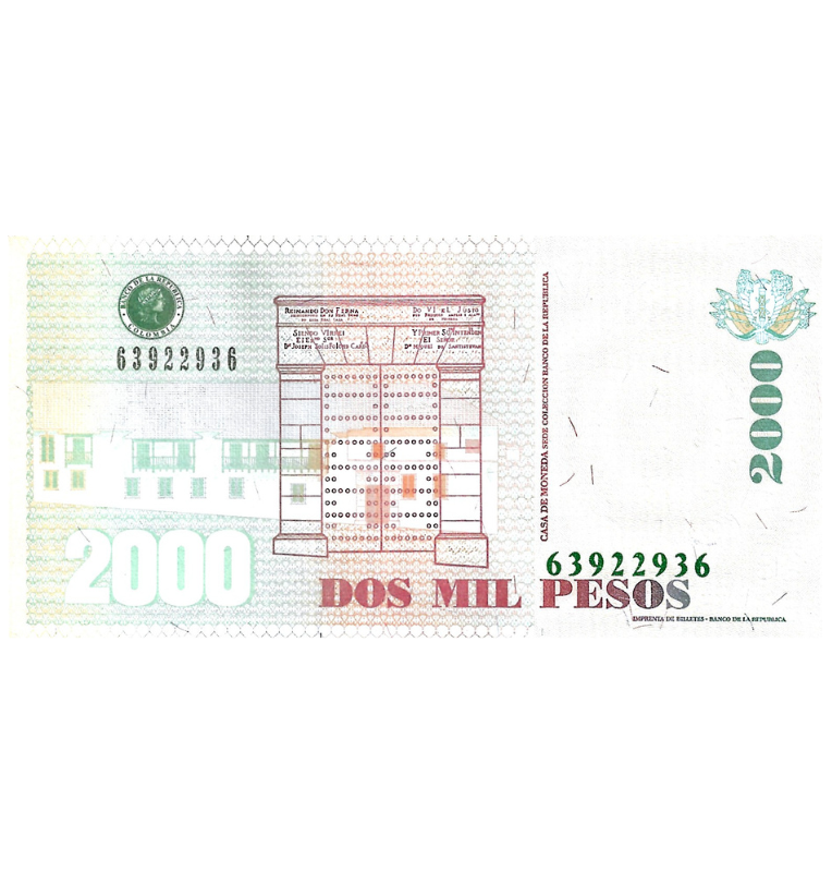 Colombia 2.000 Pesos 2013 Radar 63922936